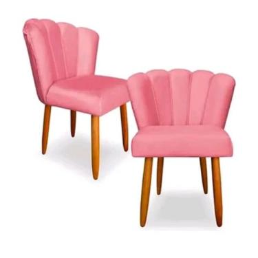 Imagem de Kit 2 cadeira petala rosa - JVT DECOR