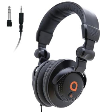 Imagem de Artesia Fones de ouvido AMH-10 com fio, estrutura fechada com drivers de 50 mm, design ajustável e dobrável com conector de 6,35 mm a 3,5 mm para uso diário