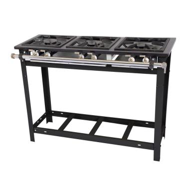 Imagem de Fogão Industrial 3 Bocas Dupla Baixa Pressão P5 Profissional