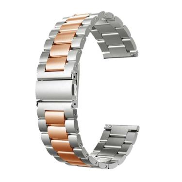 Imagem de Pulseira Relogio Smartwatch 3 Elos Smartband Aço Inox Inteligente Band Rosa