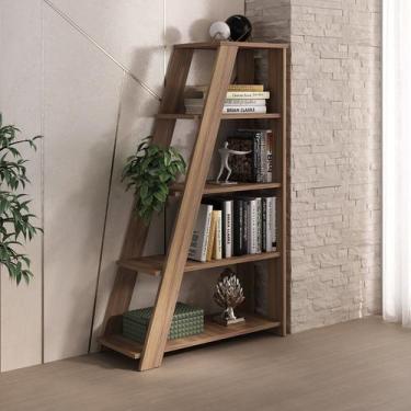 Imagem de Estante Escada Multiuso para Livros 5 Prateleiras 134cmx82cm - Artany