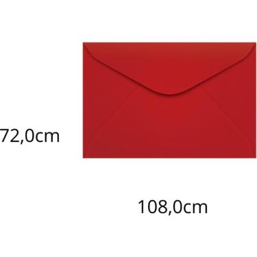Imagem de Envelope Visita Colorido 72x108 Vermelho Tóquio 80g 100un 