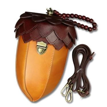 Imagem de Bolsa feminina de couro legítimo, vintage, feita à mão, linda bolsa para celular, bolsa tiracolo de ombro moderna exclusiva, Marrom