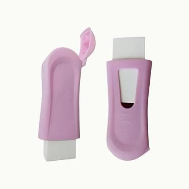 Imagem de Apontador com depósito e borracha tom pastel Faber-Castell, Rosa Paste