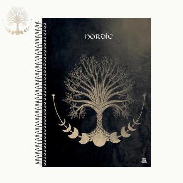 Imagem de Caderno Universitário 1 matéria Nordic capa dura 80 folhas - Animativa