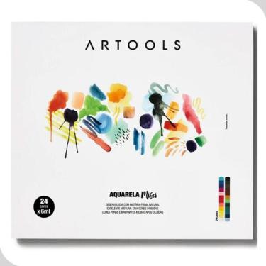 Imagem de Aquarela Bisnaga Artools Misci 24 Cores 6ml Summit Pintura Artística