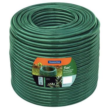 Imagem de Mangueira Flex Tramontina Verde em PVC 3 Camadas 200 m