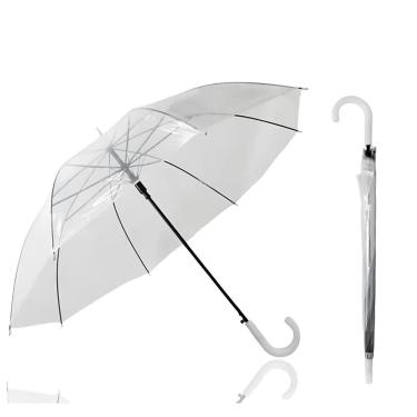 Imagem de Guarda Chuva Transparente 8 Varetas Reforçado