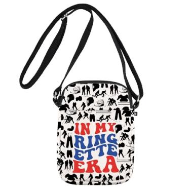 Imagem de JNIAP Ringette Bolsa tiracolo Ringette Lover Gifts Winter Ring Sport Gifts Ringette Player Shoulder Bag, Ringette Cb, Ajuste