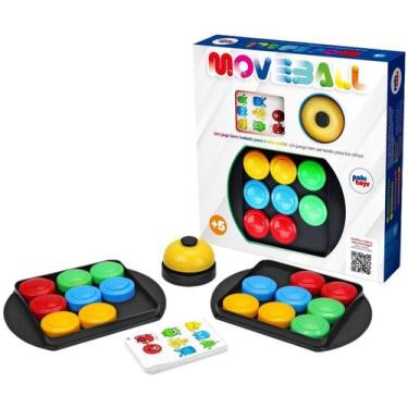 Imagem de Jogo De Botões Brinquedo Educativo Move Ball Cartas Infantil - Pakitoy