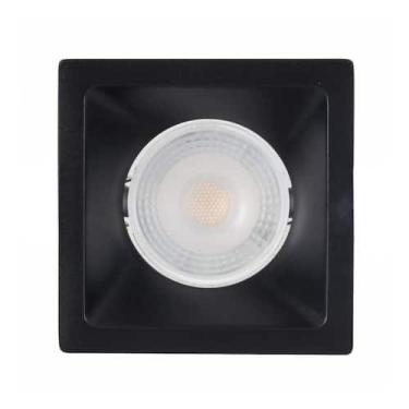 Imagem de Spot Led Embutir Quadrado Recuado 3W Bivolt Abs+Pc Preto Blumenau Ilum