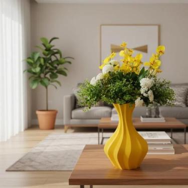 Imagem de Vaso Jarro Decorativo Estrela Plástico Para Flores Artificiais - Genér