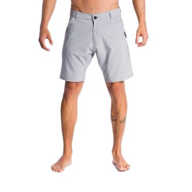 Imagem de Bermuda Quiksilver Híbrida Fusion Cinza e Preta-Masculino
