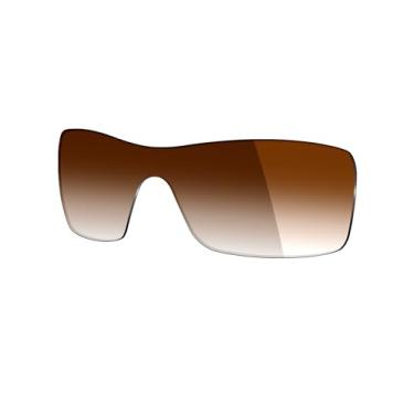 Imagem de Mryok Lentes de reposição UV400 para óculos de sol Oakley Straightback OO9411, HD Polarized, proteção UV, resistente a impactos e ajuste perfeito - Marrom degradê