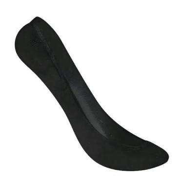 Imagem de Meia selene feminina sapatilha super invisivel algodão, Preto, 34-38