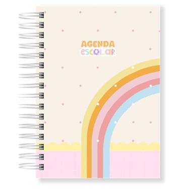 Imagem de Agenda Escolar Infantil Capa Dura Ano Letivo 2 Dias Por Página A5 (Candy)