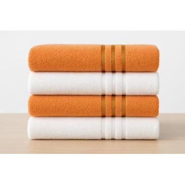 Imagem de Kit 4 Toalhas de Banho Felpuda Qualidade, Macia e Absorvente - Olinda
