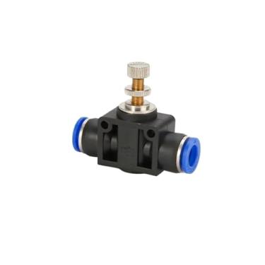 Imagem de ANZOAT 50PCS Válvula de aceleração de encaixe SA 4-12 mm Tubo de controle de velocidade de fluxo de ar Mangueira de água 4 mm 6 mm 8 mm 10 mm Conexões pneumáticas Push In (6 mm (50 peças))