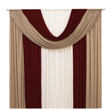 Imagem de Cortina Marroquina 3 Cores 2,00 x 1,70m Malha Decoração Para Casa Igre