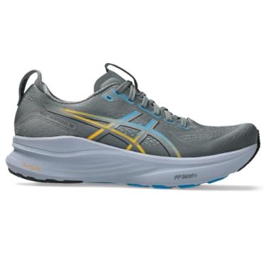 Imagem de ASICS Tênis de corrida masculino Gel-Kayano 32, Aço Cinza/Azul Egeu, 45