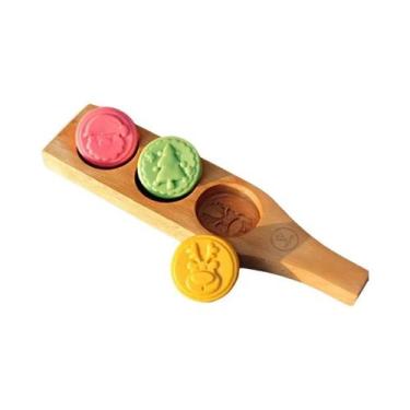 Imagem de Molde De Madeira Para Biscoitos E Bolos Chineses (Mooncake), Carimbo D