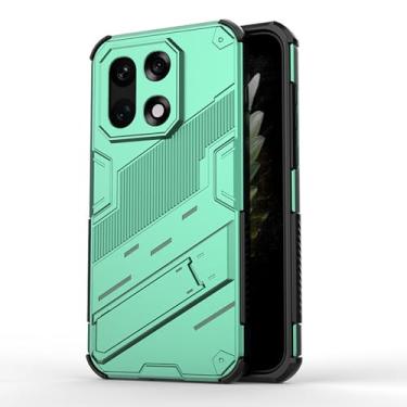 Imagem de LTLMYDAM Capa fina para OnePlus 15, suporte ajustável militar fosco capa resistente a impactos de policarbonato, verde, 15