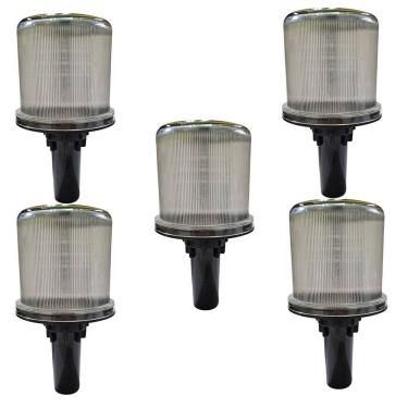 Imagem de Sinalizador Solar Viario Kit 5 Uni Estrada Alerta Transito Cone Rodovia Obra Emergencia