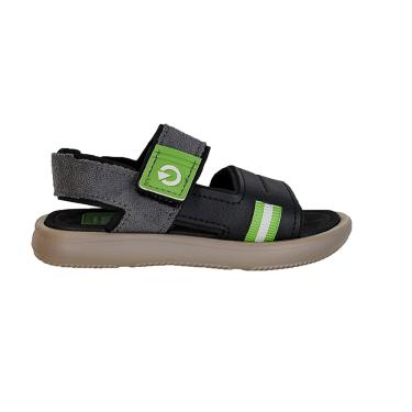 Imagem de Sandália Menino Cartago Mini II Preto/Cinza/Verde 12235