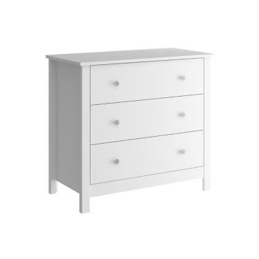 Imagem de Cômoda Ditália 3 Gavetas Dm-219 Branco