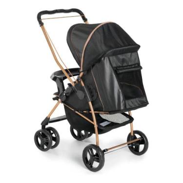 Imagem de Carrinho de Bebê Galzerano Milano Reversível III 0 a 15kg, Preto