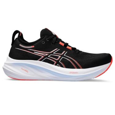 Imagem de Tênis ASICS GEL-Nimbus 26 - Masculino - Preto com Branco e Vermelho-Masculino