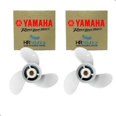 Imagem de Hélice Para Motor de Popa Yamaha 15hp 9.1/4" x 10.1/2" Kit C/2