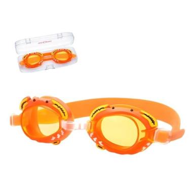 Imagem de Óculos de Natação Infantil Silicone Macio Desenho Ajustável Proteção U