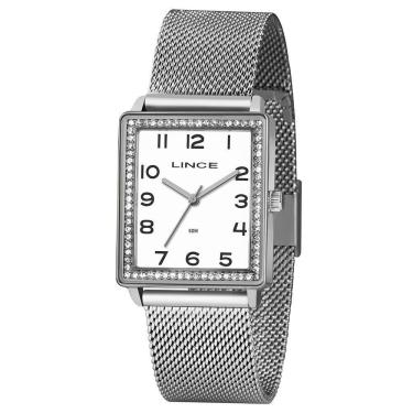 Imagem de Relogio Lince Feminino Lqm4665L B21Sx Prata Quadrado