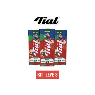 Imagem de Suco Tial Kids 100% Maçã Maria Clara E Jp 200Ml - Kit 3 Unid