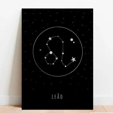 Imagem de Placa Decorativa Signos Leão - TACOLADO PAPEL DE PAREDE, 20x30cm