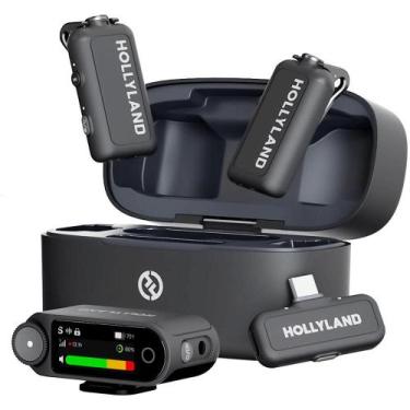 Imagem de Sistema 2x Microfone Hollyland LARK MAX 2 Combo 2 Pessoas