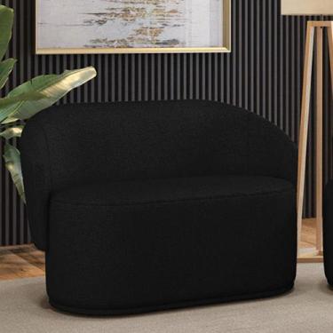 Imagem de Sofá 2 Lugares Namoradeira Orgânica para Sala Malu Linho M11 - D'Rossi