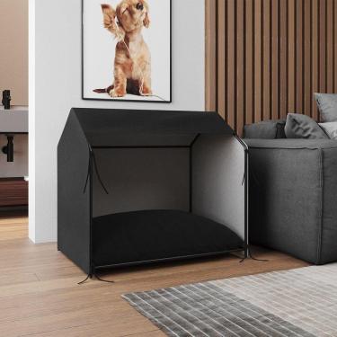 Imagem de Casinha Pet Tati Para Cachorro Pequeno Abrigo Aconchegante Para Descanso E Sono Em Casa - Preto