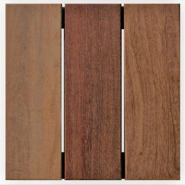 Imagem de Deck em Placamodular de madeira Cumarú 28cmx28cm Marrom