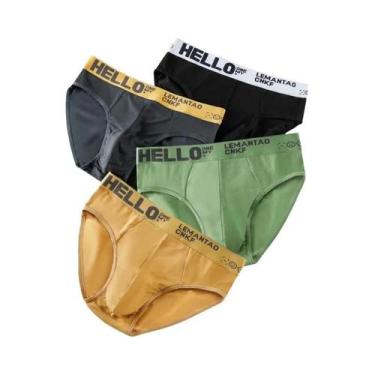 Imagem de Cuecas Masculinas Respiráveis E Confortáveis 4 Peças Boxer Sexy Bodysu