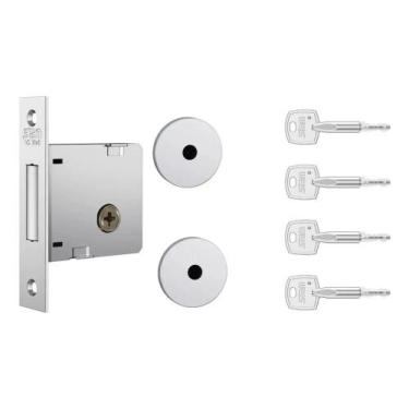 Imagem de Fechadura Trava Auxiliar Stam 1004 Simples Inox Tetra - Congratulation