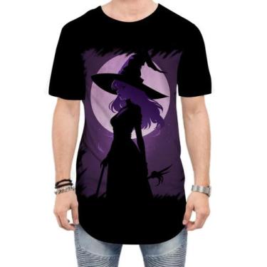 Imagem de Camiseta Longline Bruxa Halloween Púrpura Festa 11 - Kasubeck Store®, 