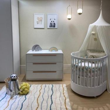 Imagem de Berço Wave Evolutivo 3 em 1 com Colchão Fase 1 e Fase 2 e Cômoda - Div