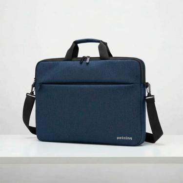 Imagem de Bolsa Estojo Notebook Impermeável Azul Escuro Alça - GXM