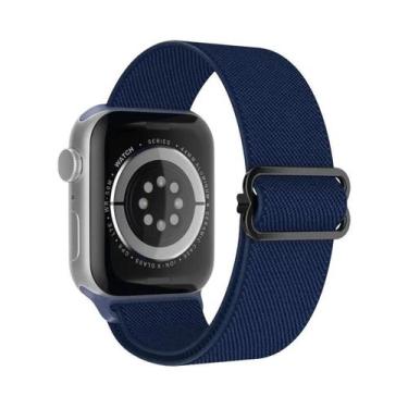 Imagem de Pulseira Ajustável De Nylon Elástico Solo Loop Para Apple Watch 49mm 4