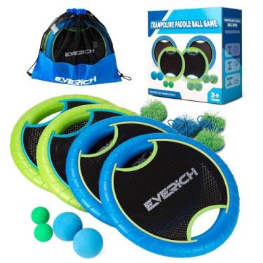 Imagem de Conjunto de bolas de remo de trampolim EVERICH TOY 4 pás 8 bolas