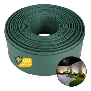 Imagem de Separador Limitador De Grama Jardim Divisor 10m X 10cm Verde - NoBrand