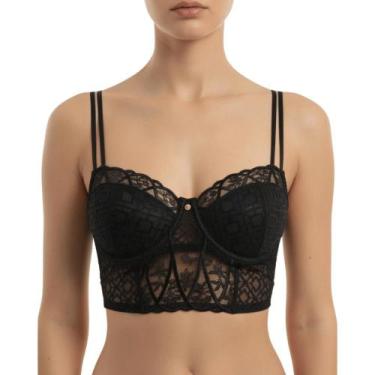 Imagem de Sutiã corpete renda nayane - p st 06 0017 / st0617, Branco, 46