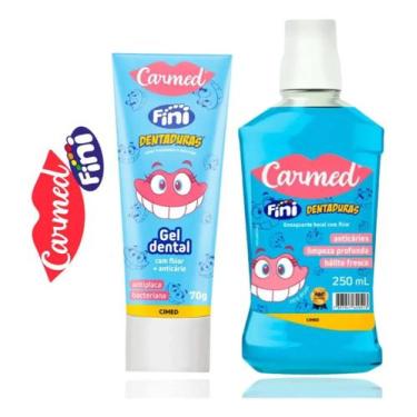 Imagem de KIT Carmed Enxaguante Bucal 250ml + Carmed Gel Dental 70 g, Fini Denta